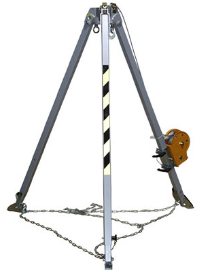 救援三脚架的手摇绞盘提升工作效率